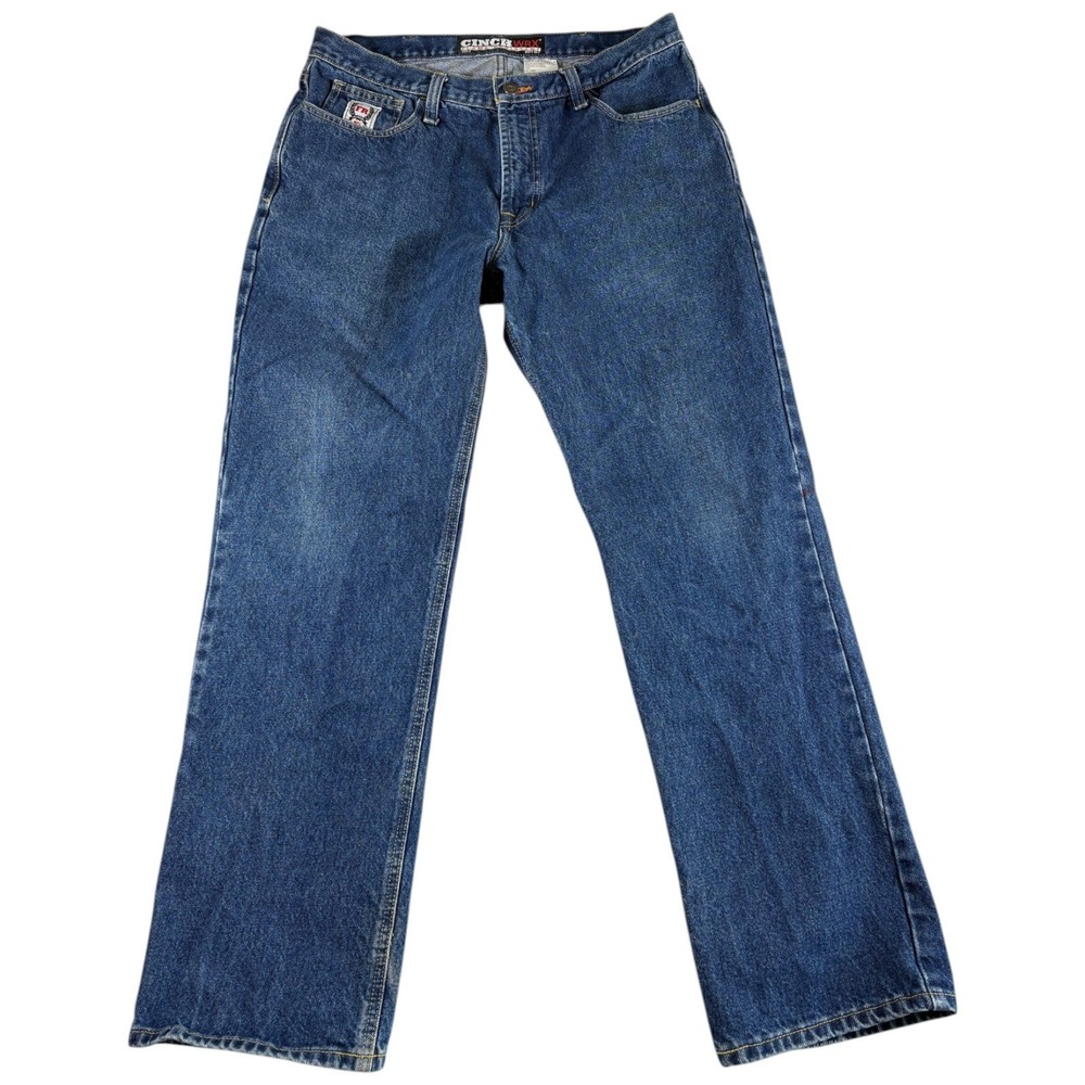 Cinch WRX FR Flame Resistant Jeans Mens 34x32 Blue Denim Grunge Boho Streetwear